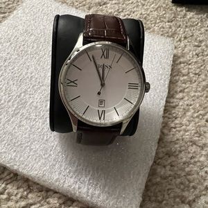 Hugo Boss Men’s Brown Learher Strap Watch